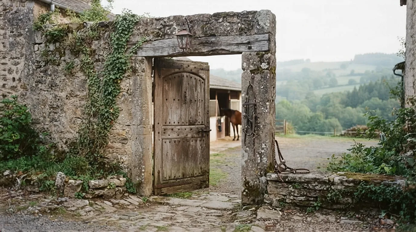 Entrée du Tiffany Labiau Équitation, centre équestre à Gourdon