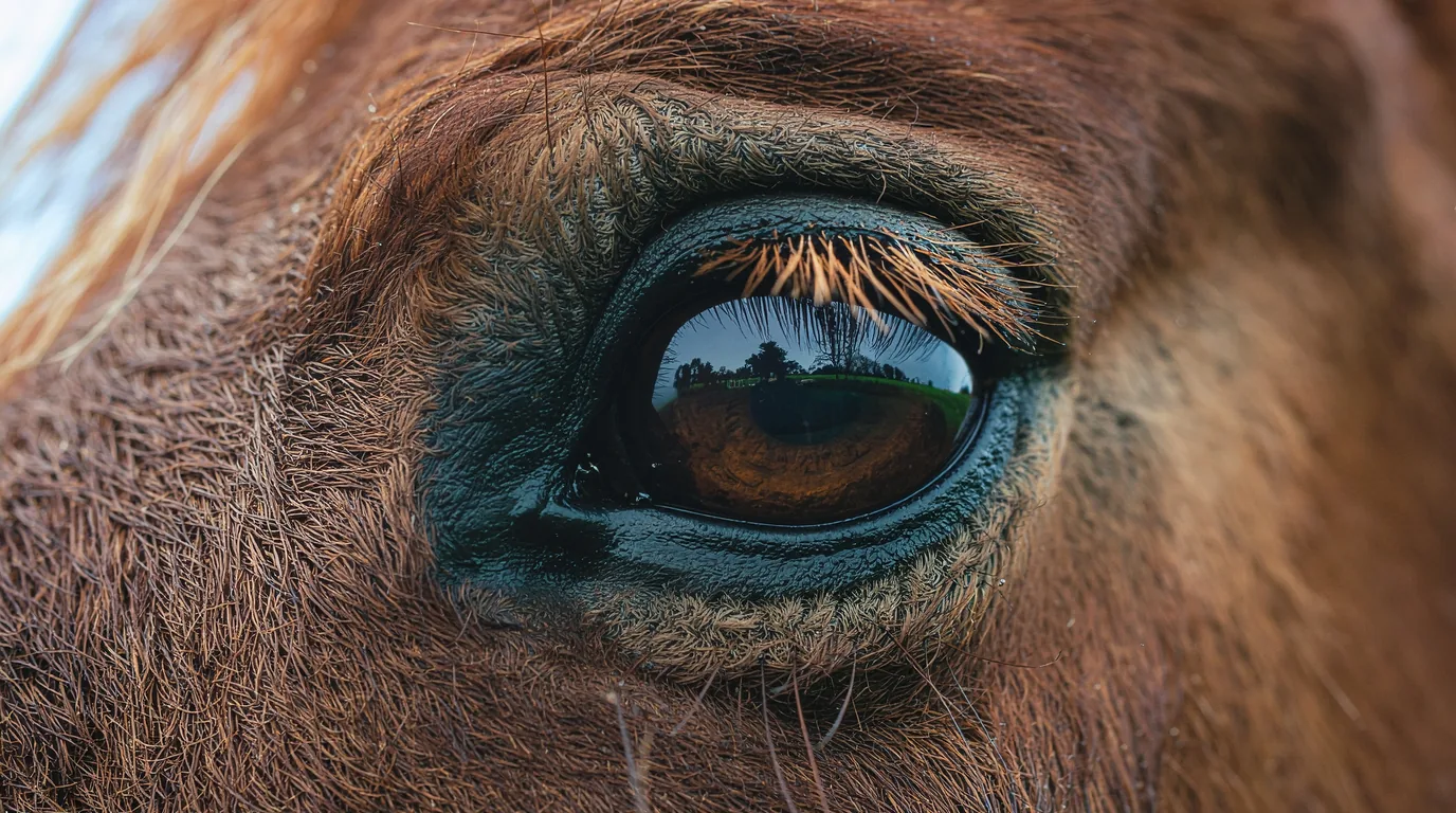Un regard de cheval au Tiffany Labiau Équitation, Gourdon